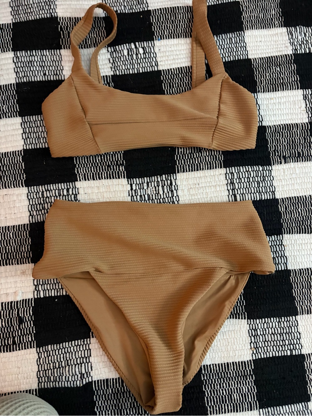 Amazon Women Swim Bikini Set in Camel